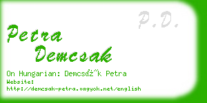 petra demcsak business card